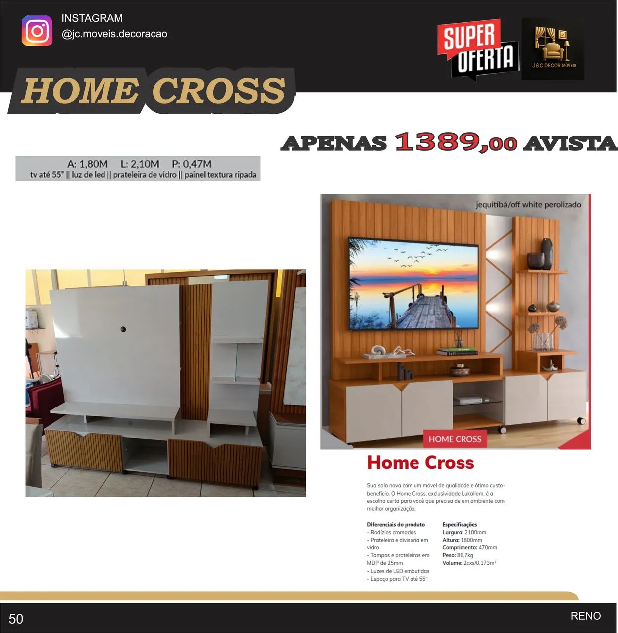HOME CROSS TV55