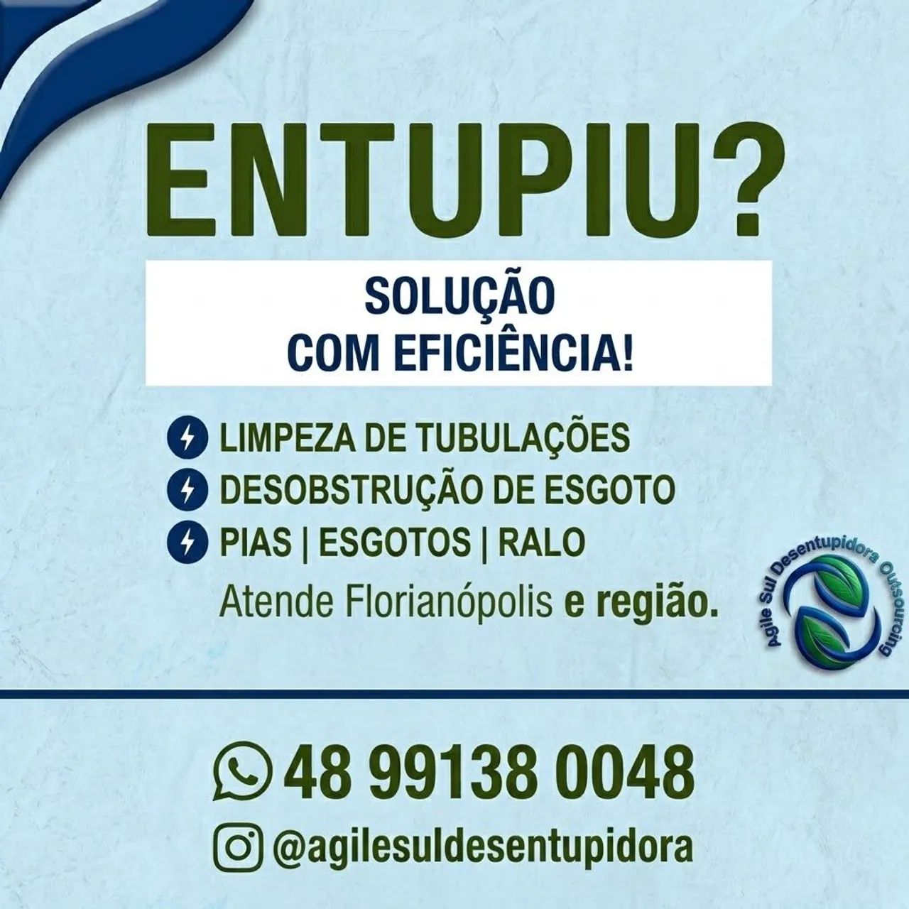 Desentupidora em Florianópolis e Região - Atendimento Rápido 
