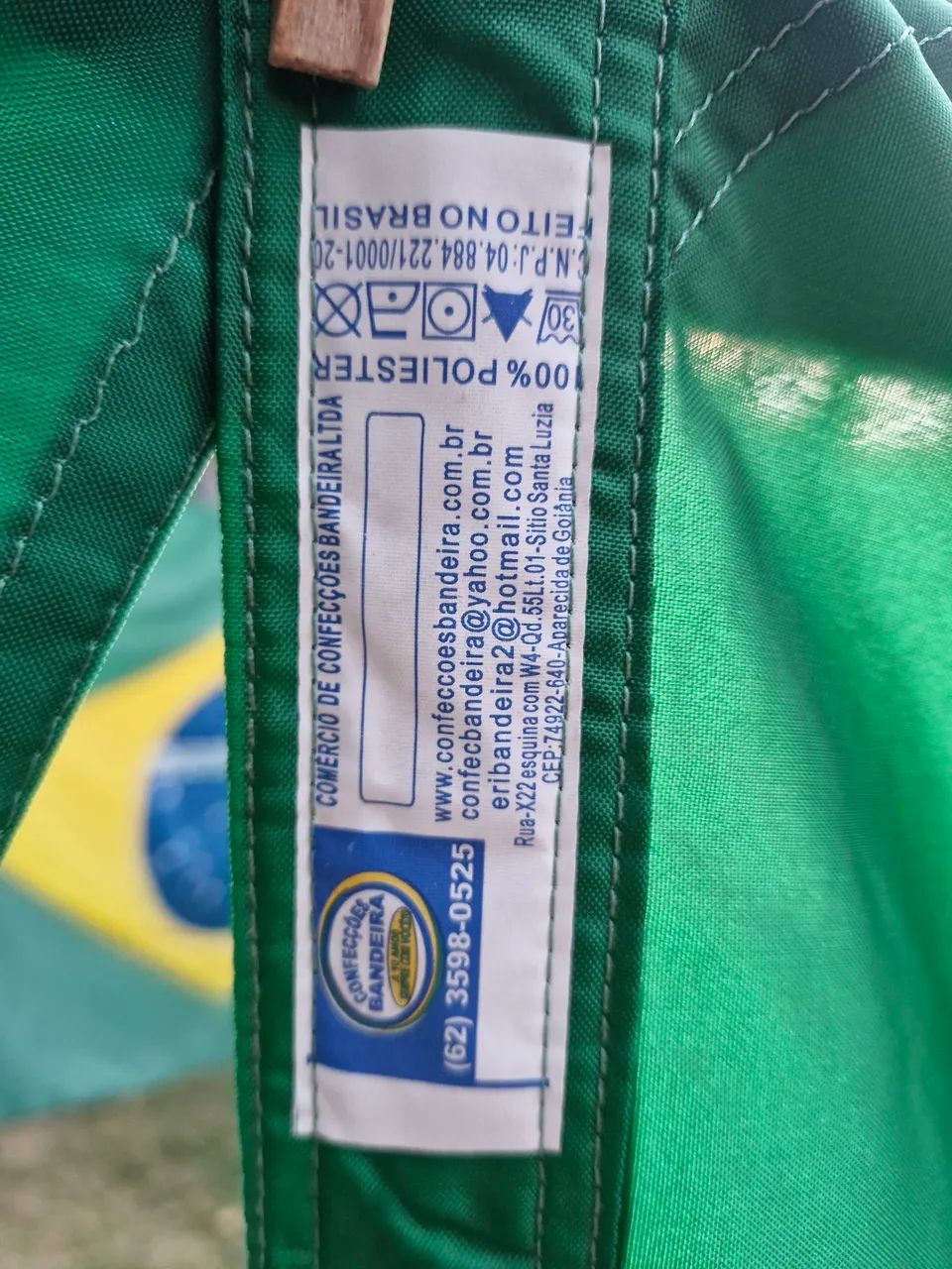 Bandeira do Brasil medida aproximada 190 cm por 130 cm - Foto 6