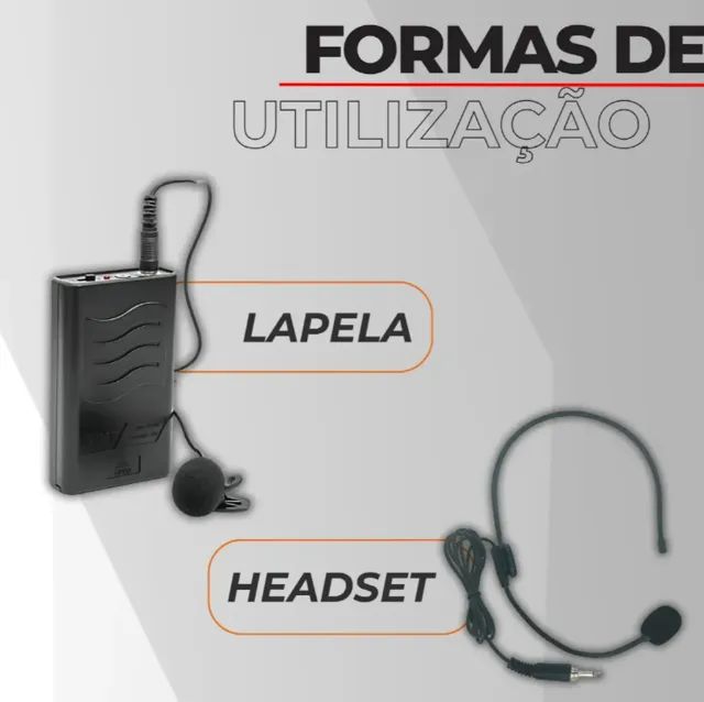 Microfone Duplo de Lapela Sem Fio - Lelong - Foto 4