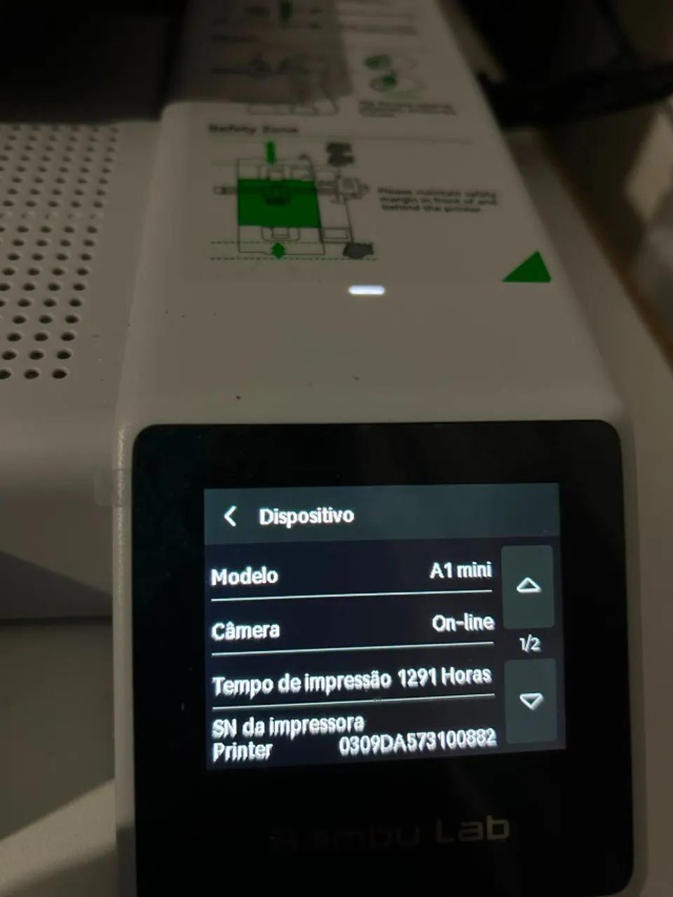 Impressora Bambu Lab A1 Mini com AMS (7 meses de uso) - Foto 2