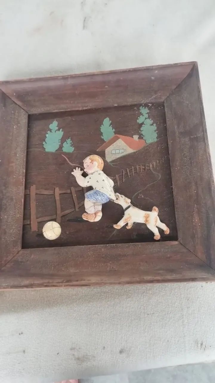 Quadro madeira vintage