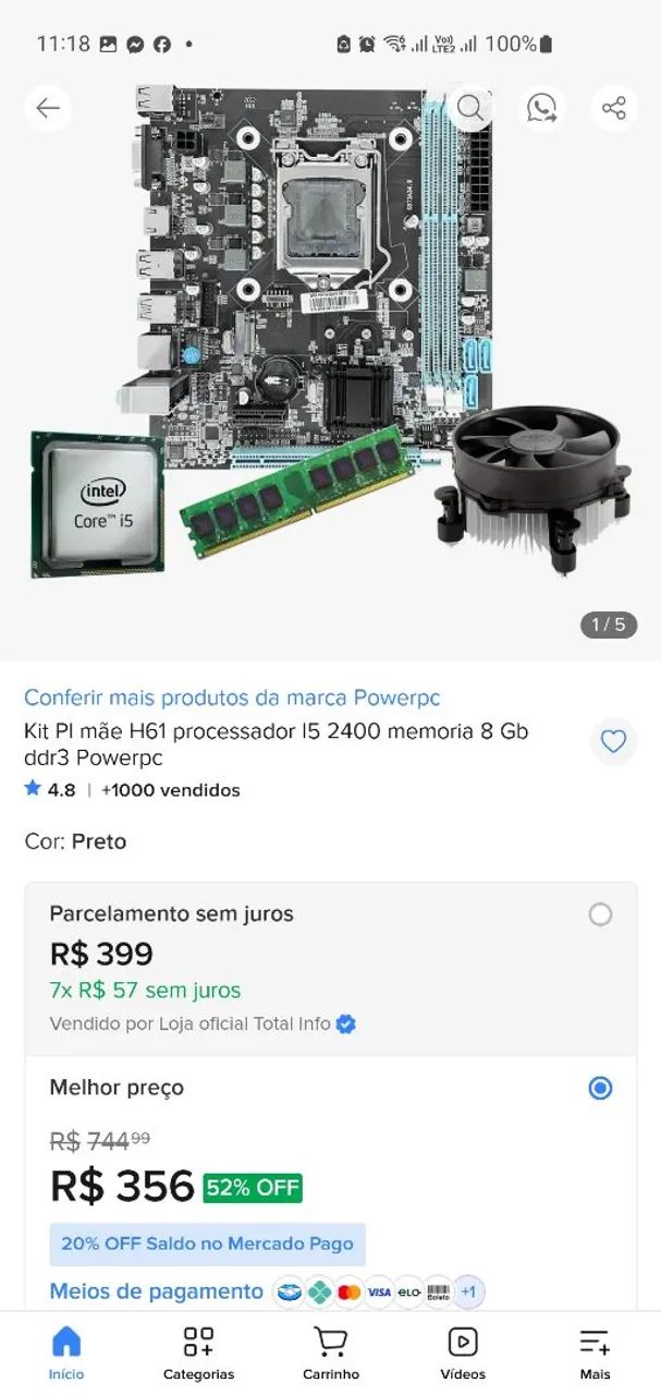 VENDO PC BOM E BARATO PRA HOJE!! - Foto 2
