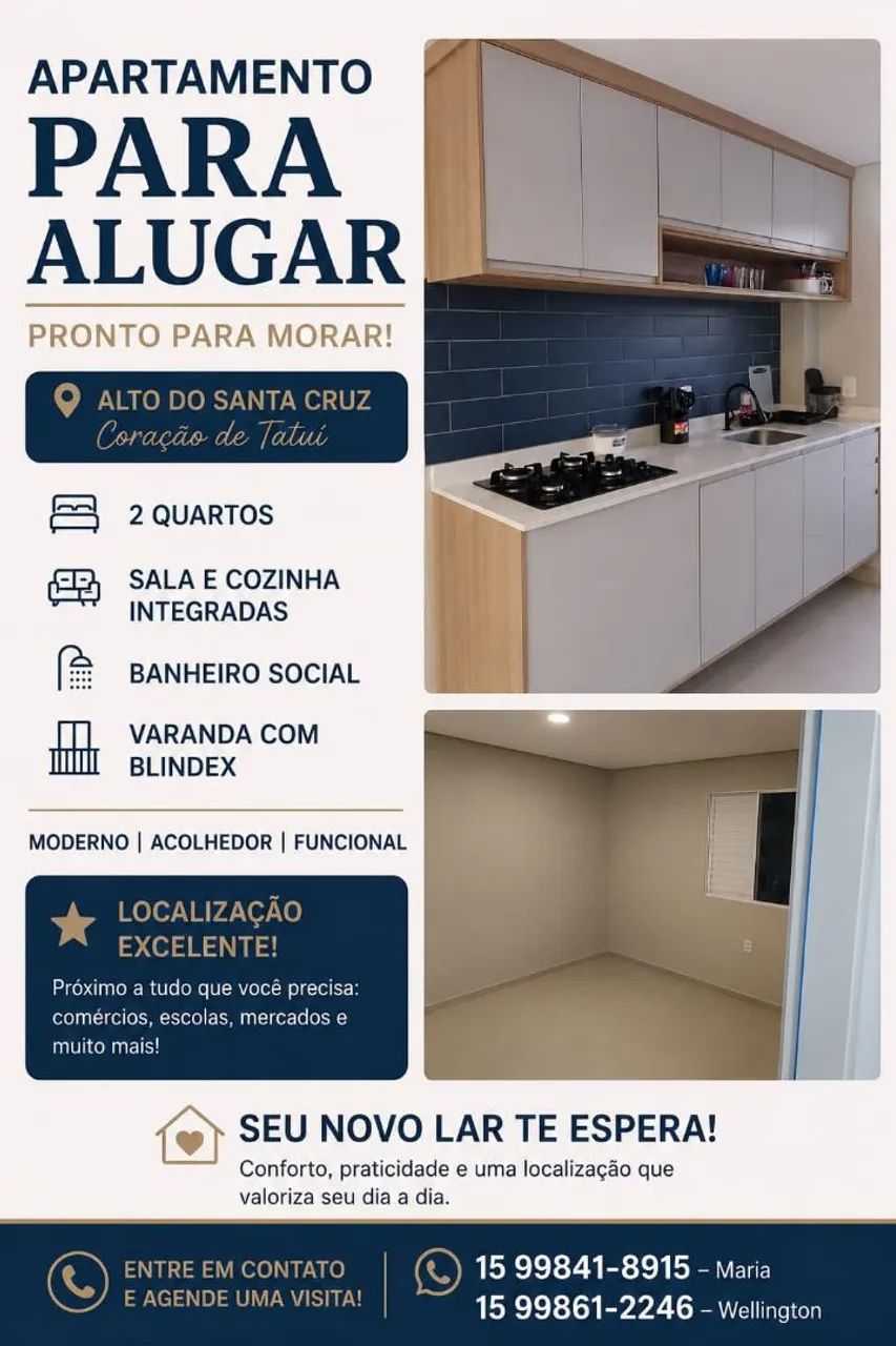 Aluga-se este lindo apartamento em Tatuí 