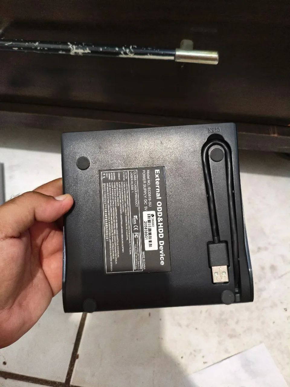 Leitora r gravadora de cd e dvd portátil  - Foto 4