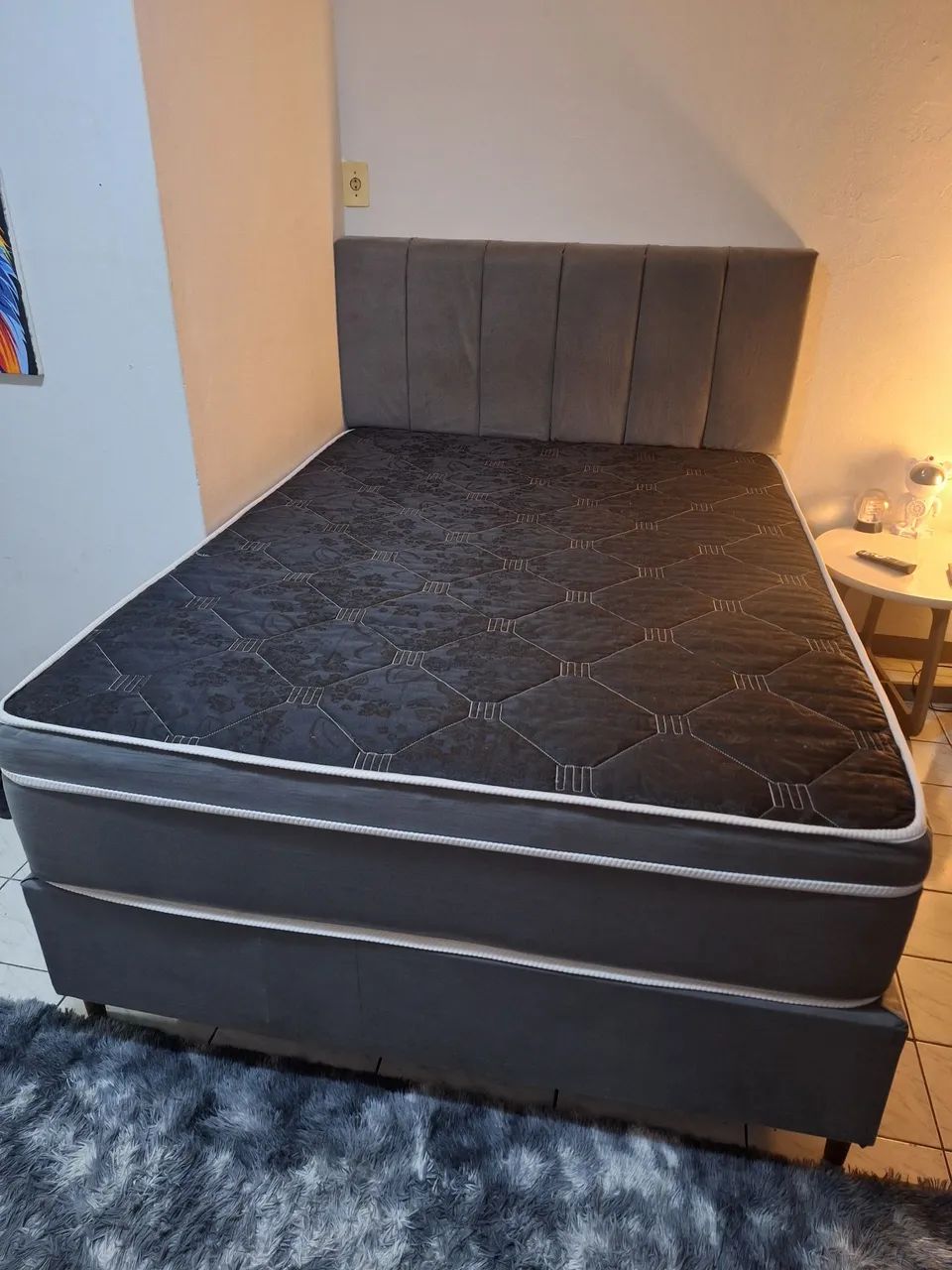 Colchão+ cama box + cabeceira  - Foto 2