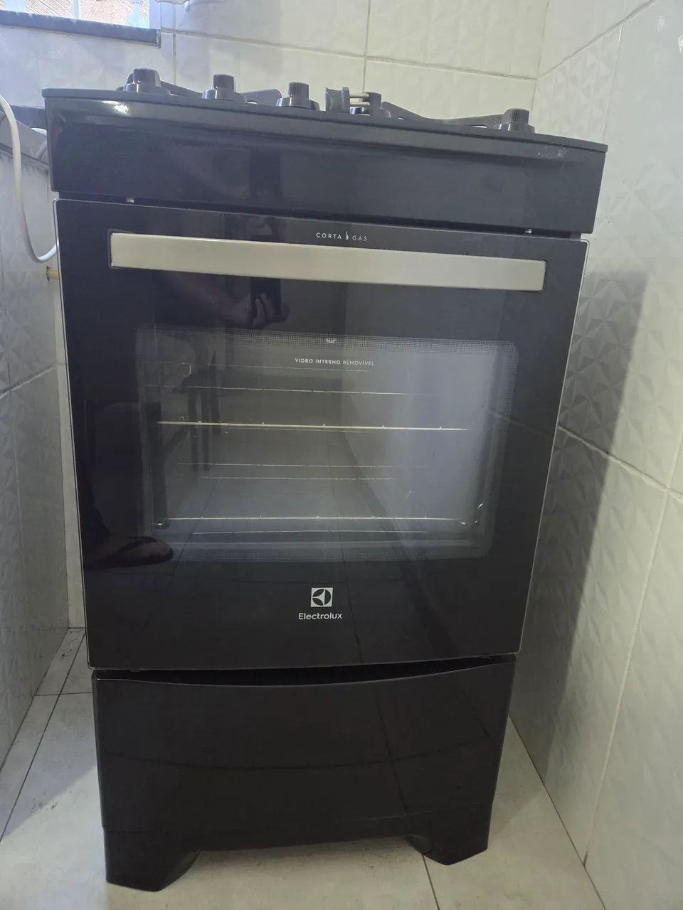 Fogão 4 bocas Electrolux preto - Foto 2