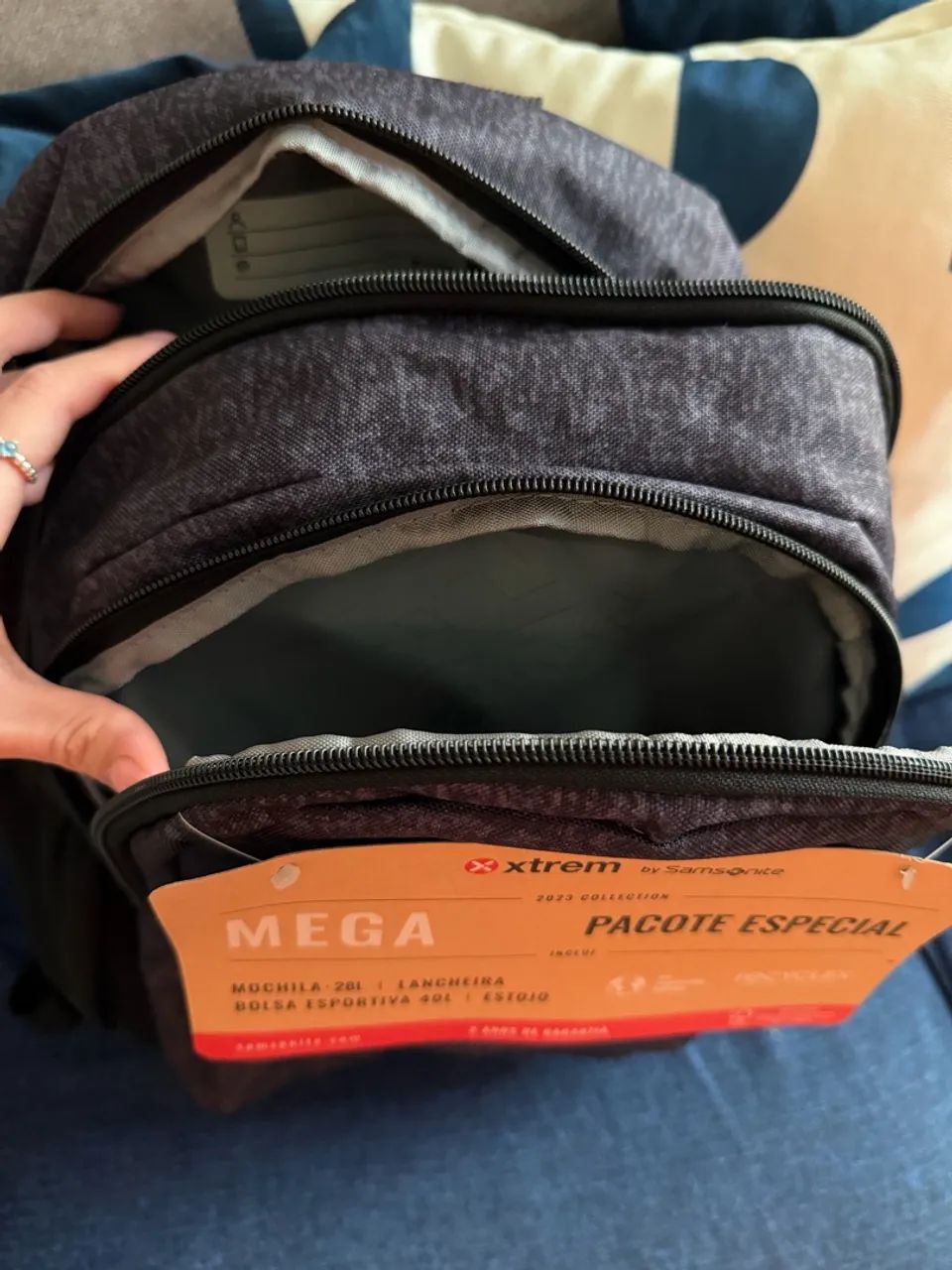 Mochila samsonite nova com estojo - Foto 4