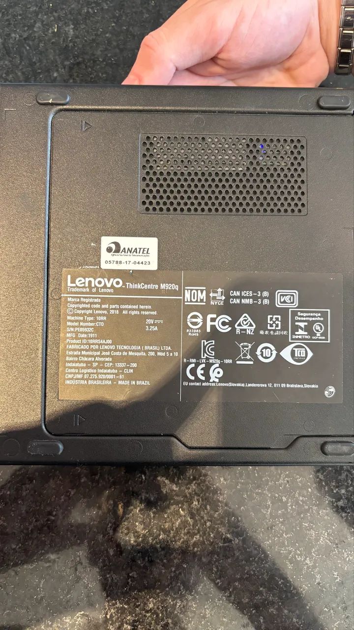 Mini Pc Lenovo M920 I5-8500t 256gb Win10 Pro - Foto 4