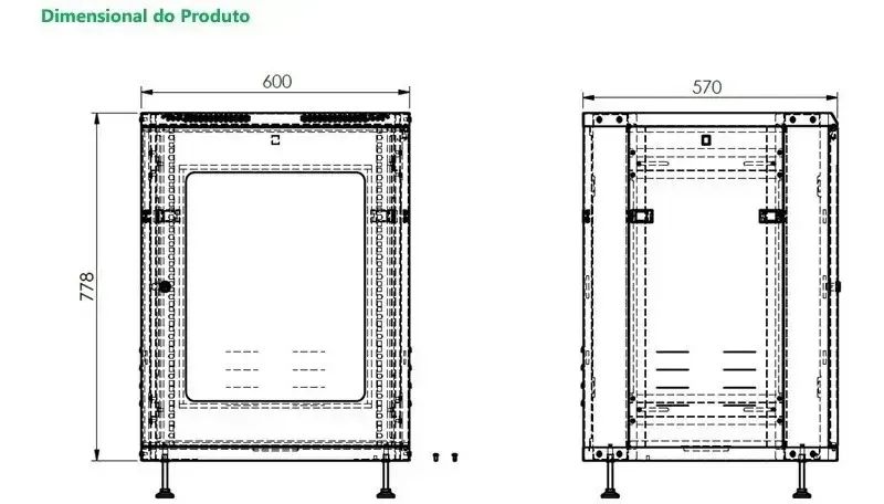 Rack De Piso Intelbras 16u - Foto 2