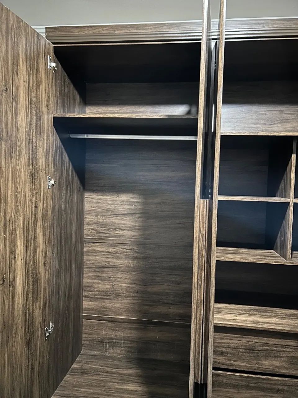 Cama de casal box com cabeceira e Guarda-roupa com 6 portas  - Foto 4