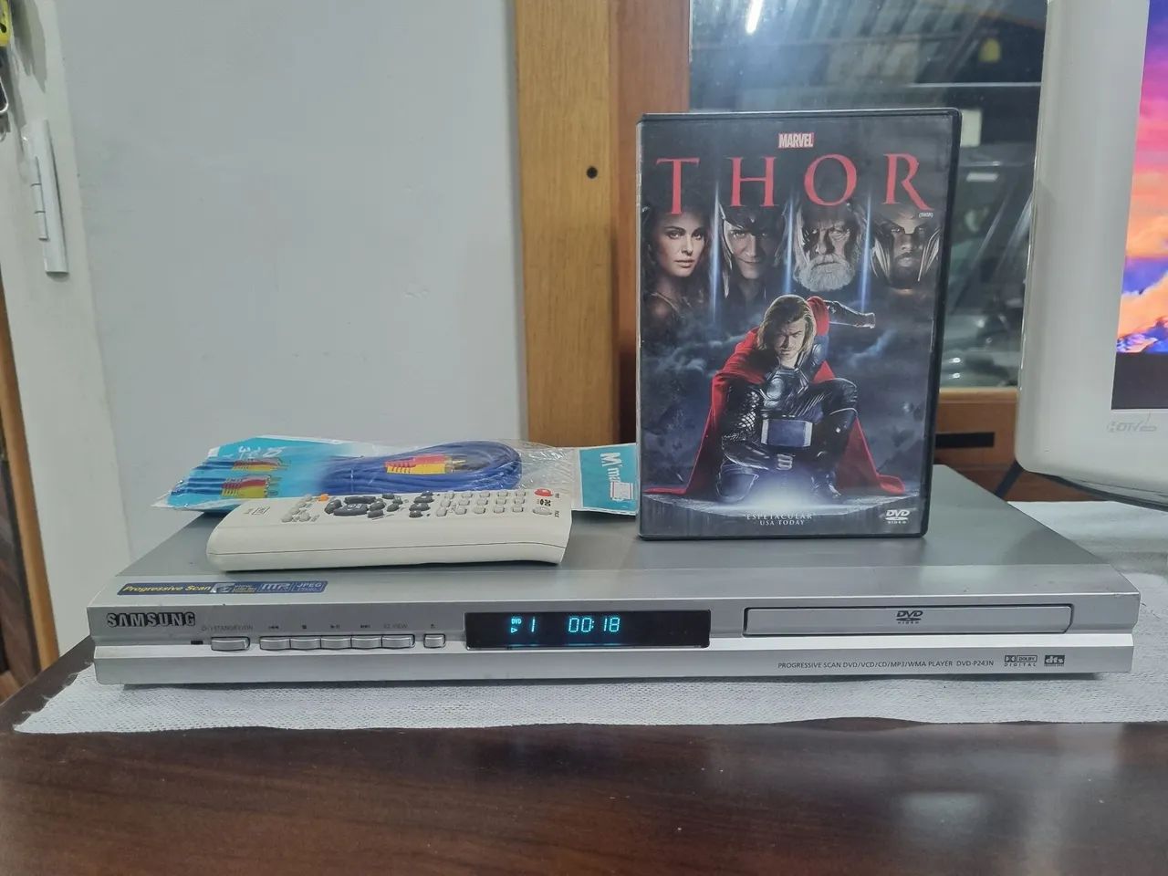 Dvd player samsung com controle