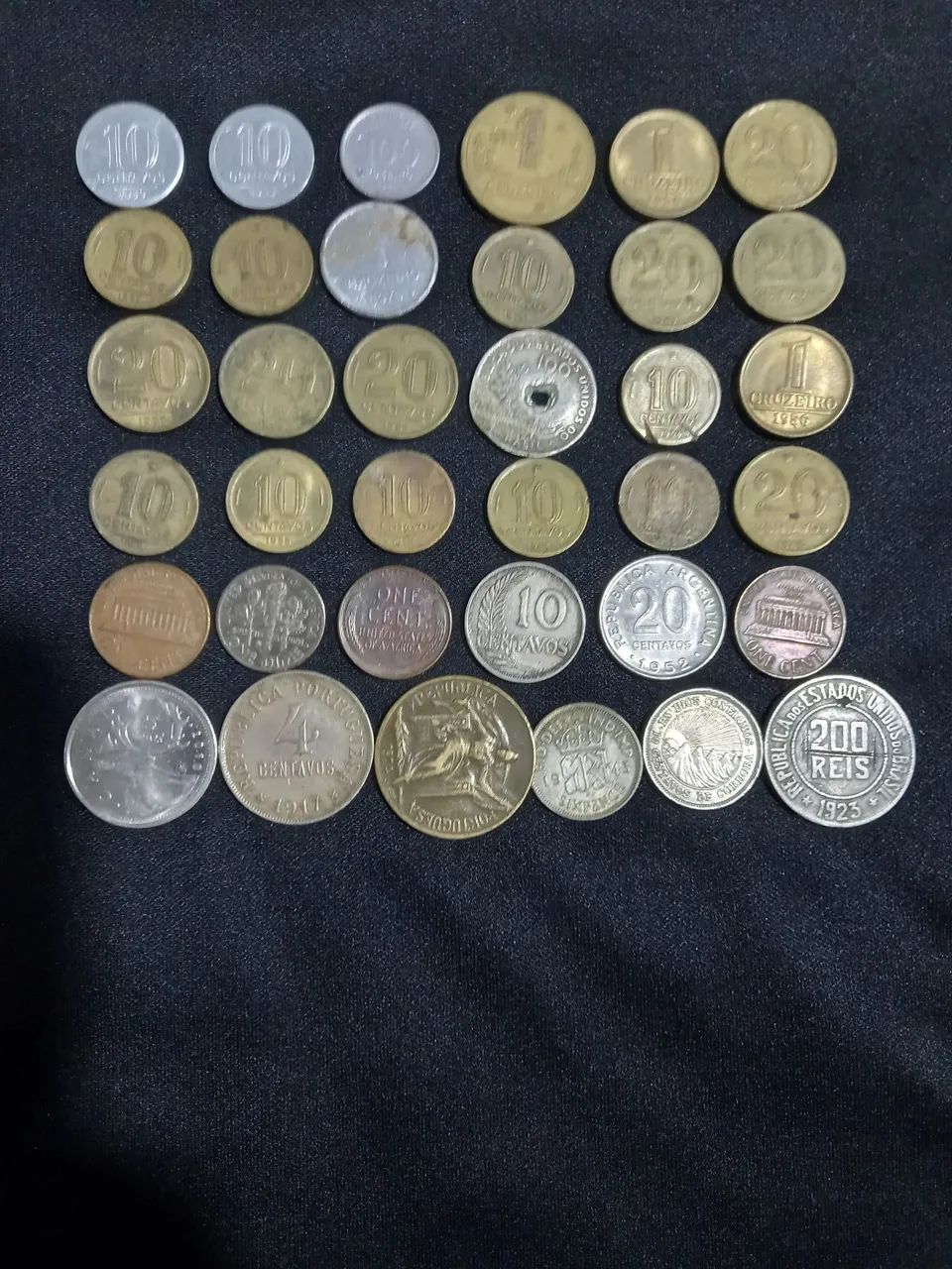 MOEDAS ANTIGAS DO BRASIL E VÁRIOS PAÍSES  - Foto 5