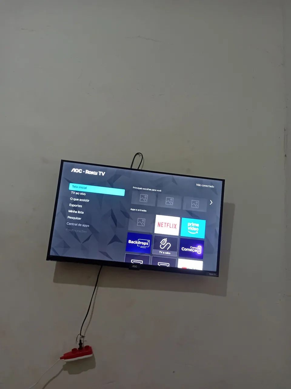 Vendo essa TV 32 polegadas smart marca aoc 