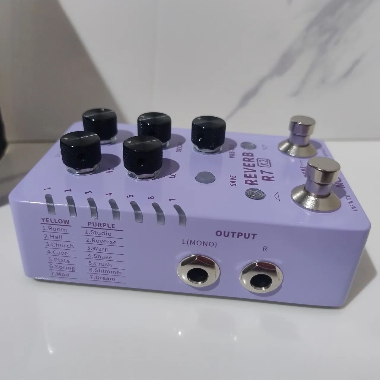Mooer R7 X2 Reverb - Pedal de efeito estéreo - Instrumentos