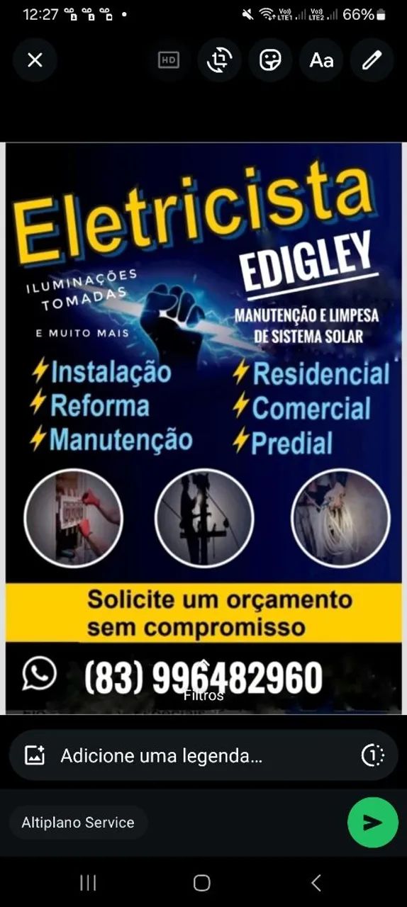 Eletricista residencia/predial/comercial em geral energia solar e etc. - Foto 6