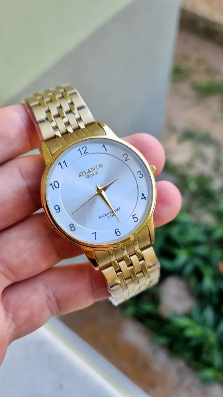 Relógio feminino banhado a ouro 18k - Foto 2