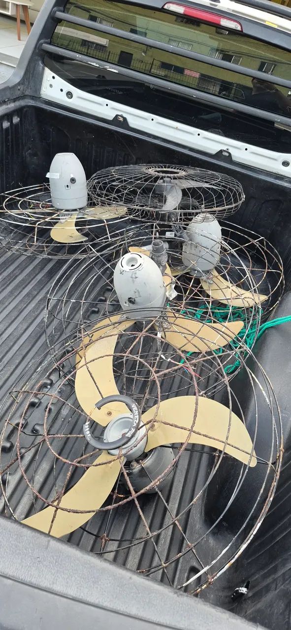 5 ventiladores sem funcionar 