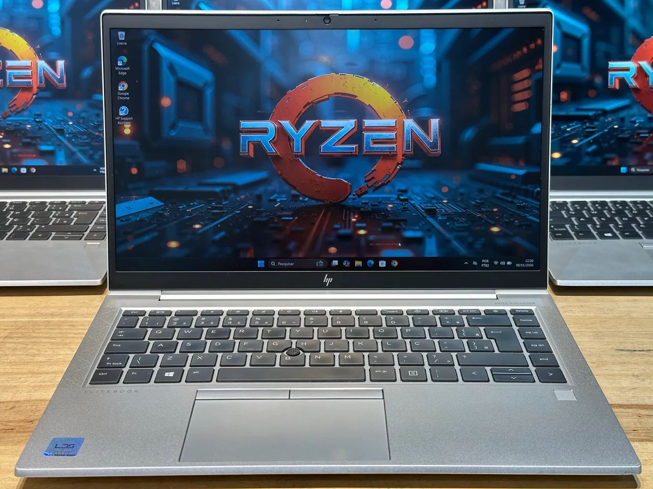 Notebook Ryzen 3 Pro HP Elitebook 8GB, SSD 256GB + Garantia e NF - Foto 2