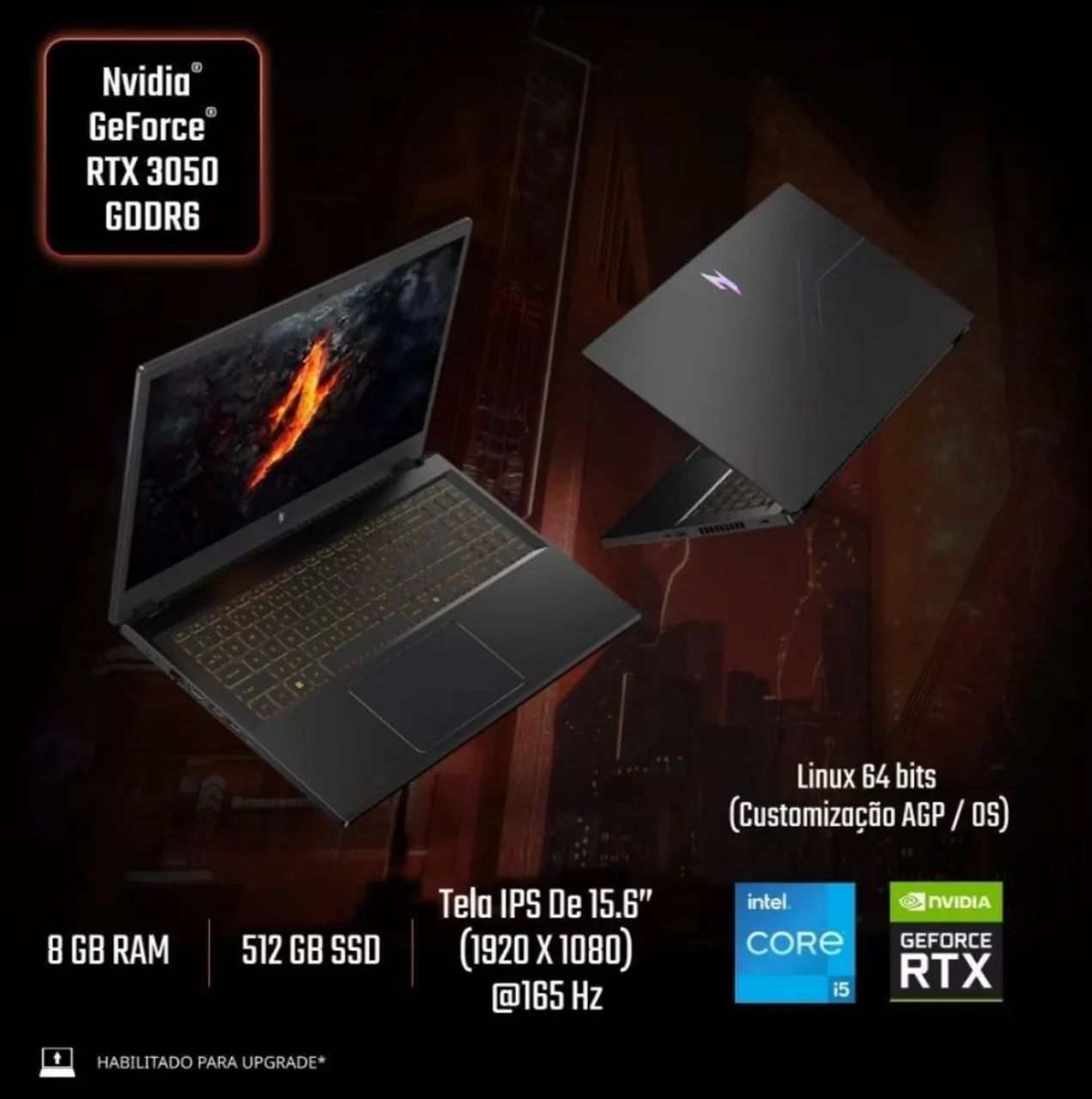 Notebook Gamer Acer Nitro V15 Intel Core i5-13420H