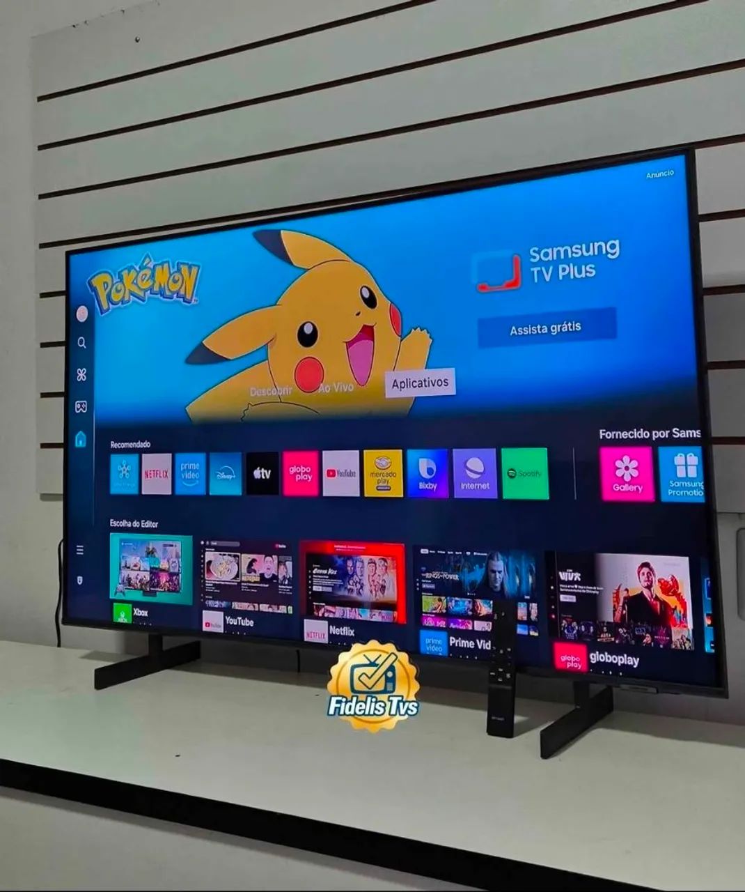 TELEVISÃO SMART SAMSUNG SEMINOVA 55 POLEGADAS COMPLETA 4K  - Foto 3