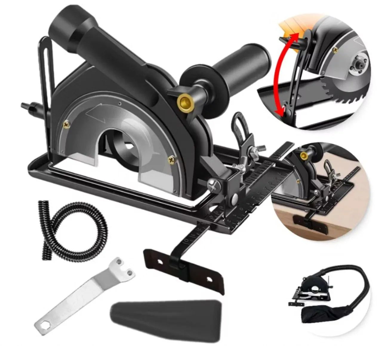 KIT ADAPTADOR SERRA CIRCULAR PARA LIXADEIRA E ESMERILHADEIRA ANGULAR 