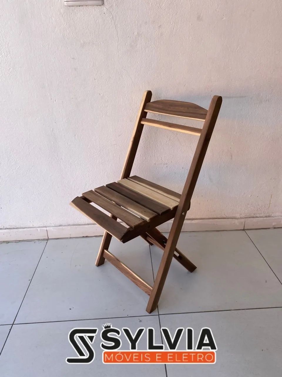 Cadeiras dobráveis sem verniz  - Foto 2