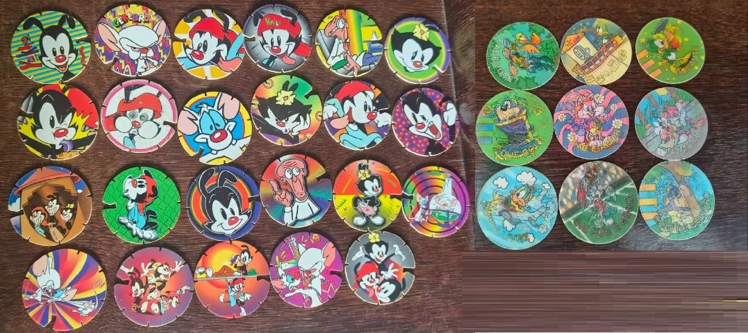 Lote Tazos Animaniacs e Tiny Toons