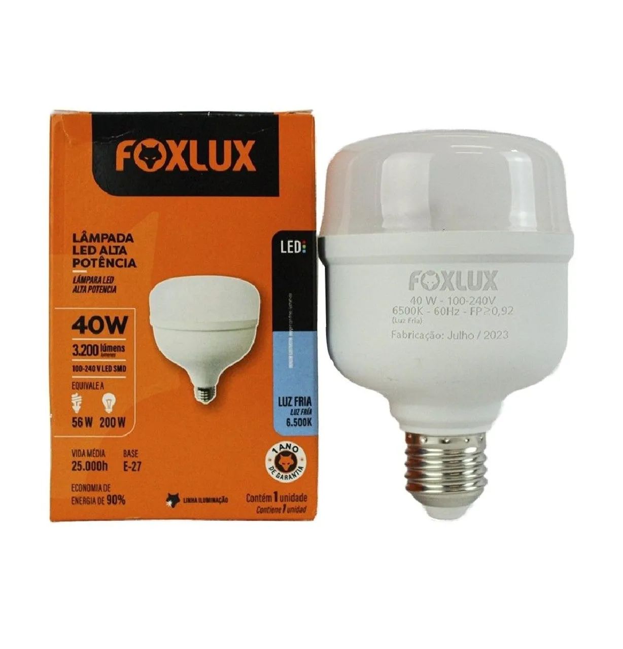 Lâmpada Led Foxlux 40W - Foto 2