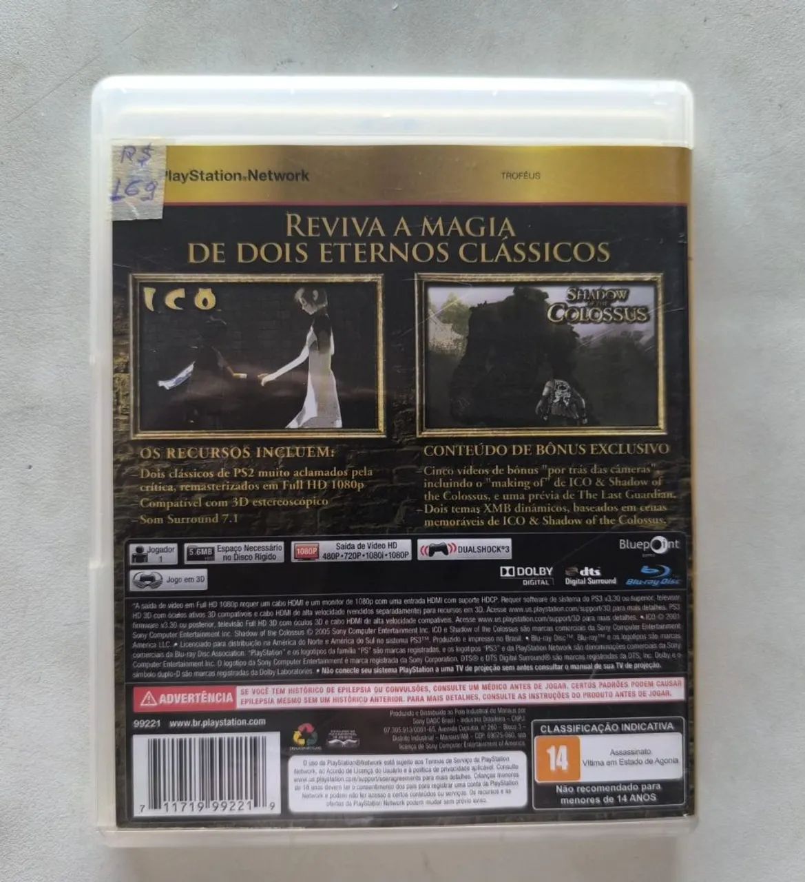 Ico&ShadowColossus Ideal para colecionador SEM arranhões COM manual  - Foto 2