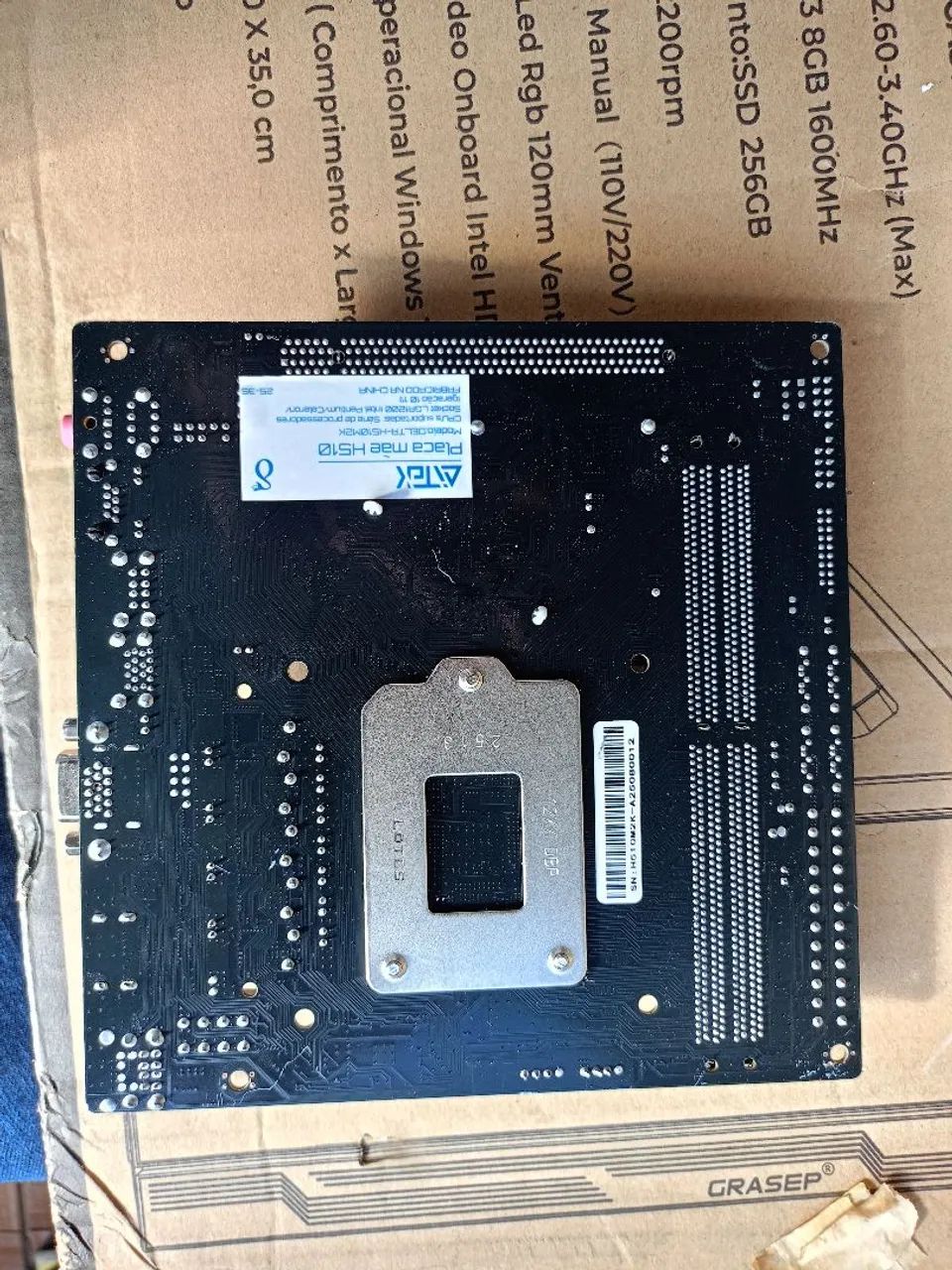 Placa mãe Aitek Delta H510M2K nova está sem o espelho  - Foto 3
