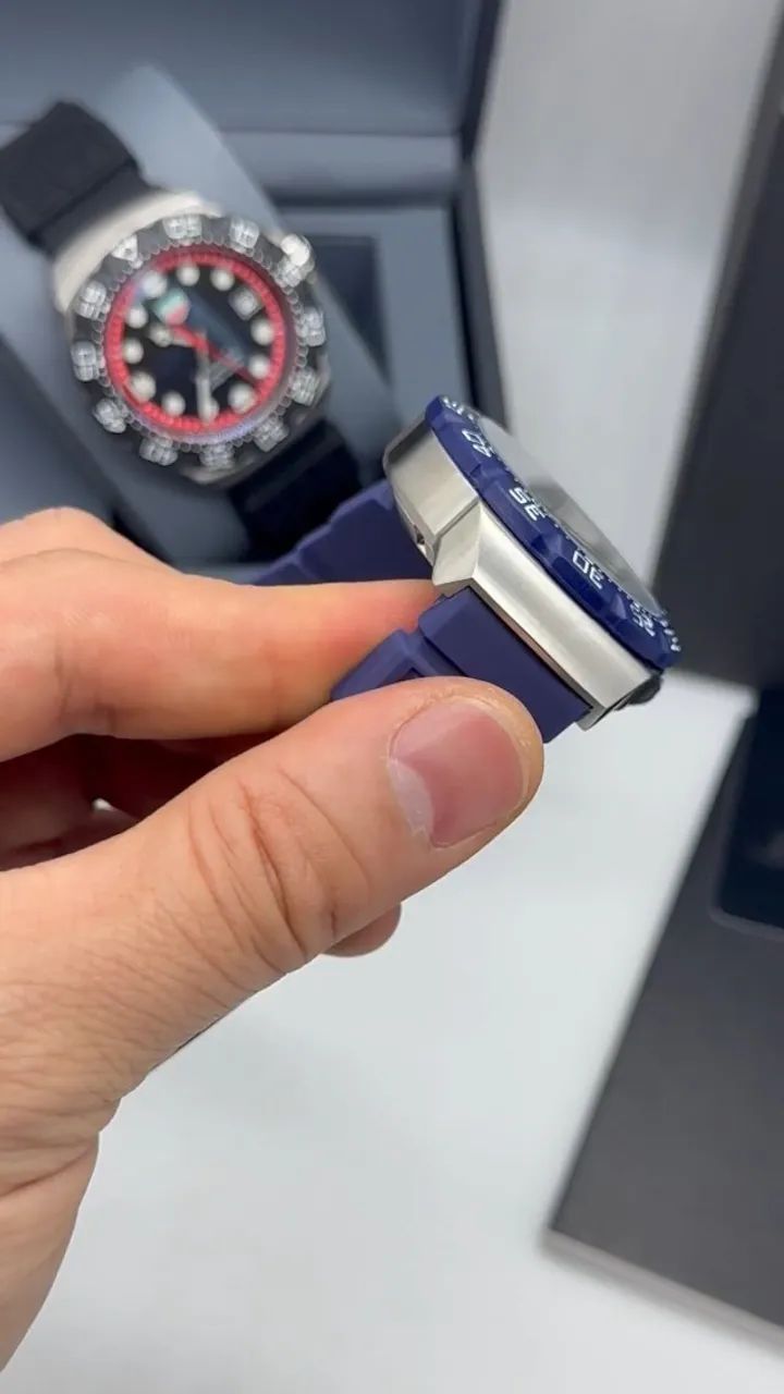 Relógio TAG HEUER F1 SOLARGRAPH PULSEIRA AZUL - Foto 5