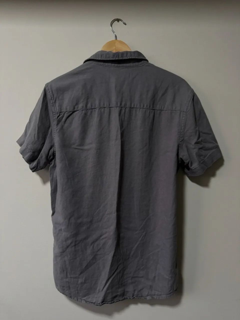 Camisa de linho Hering Cinza - Tamanho P - Foto 2
