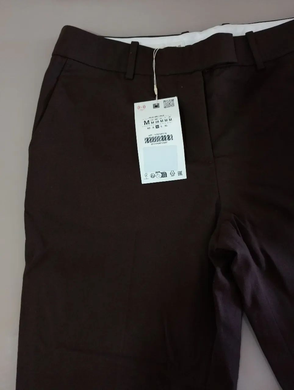 Calça reta marrom social ZARA - Foto 3