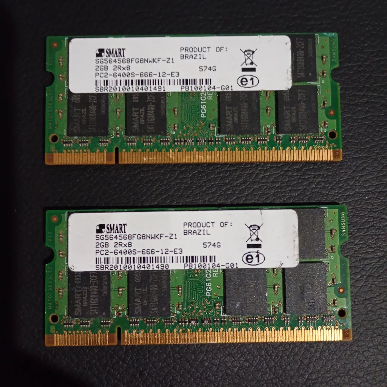 2 Memória RAM Smart DDR2-1333 para notebook 