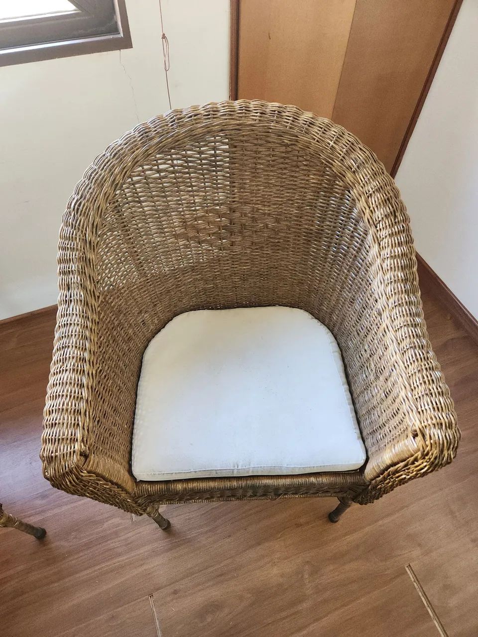Par de cadeiras de vime - fibra natural - Foto 4