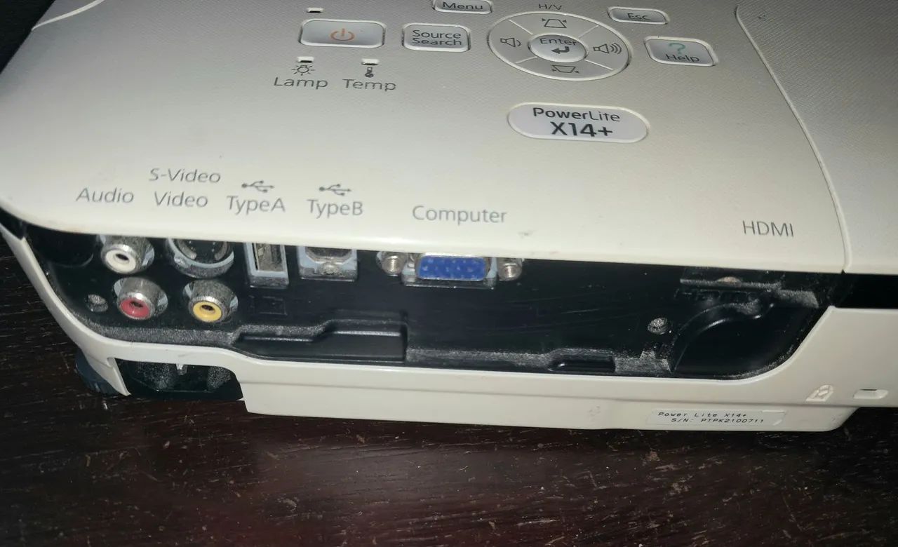 Projetor Epson X14+ Power Lite Profissional - Foto 3
