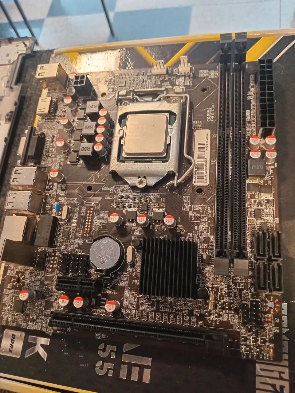 Placa mae H61 + processador i3 4geracao 