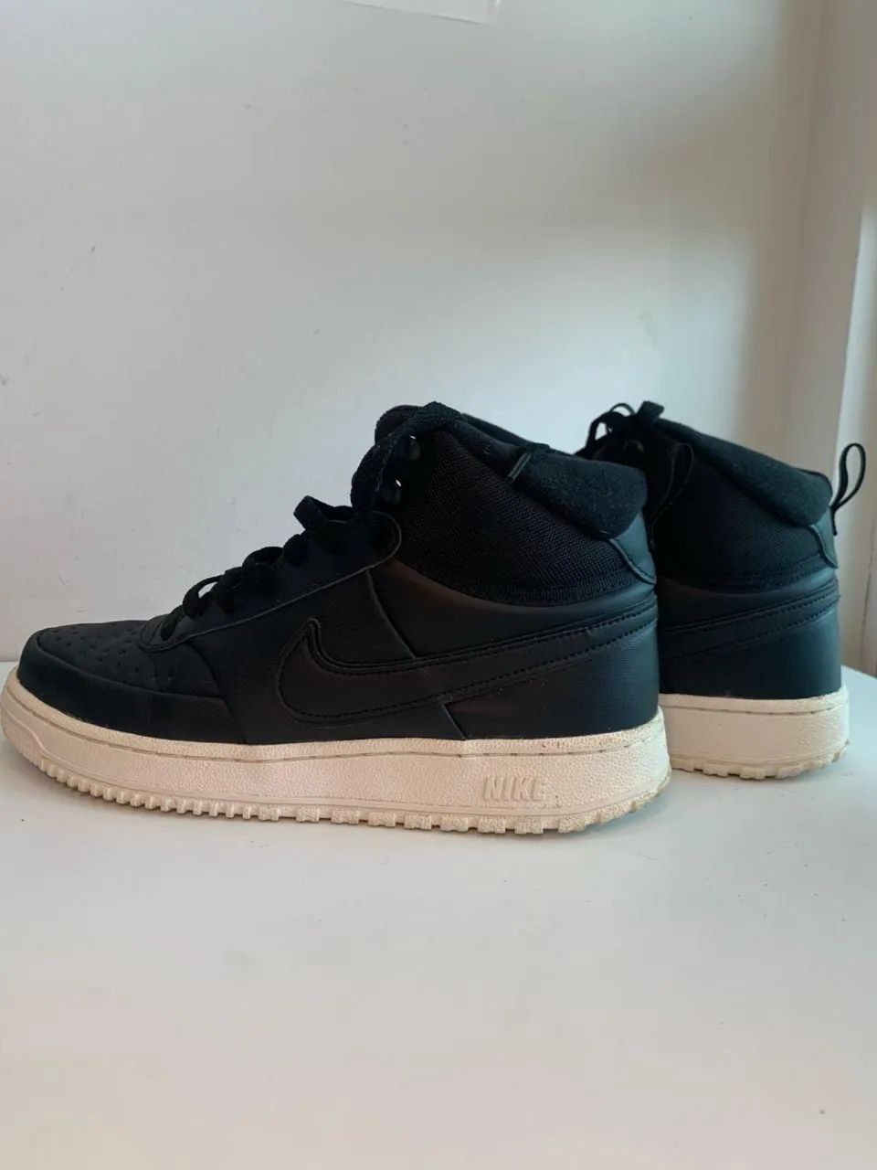 Este é Nike Court Vision Mid Winter masculino na cor preta - Foto 2