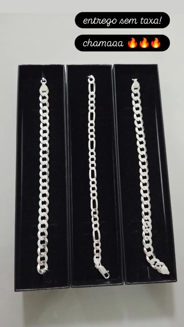 Pulseira Prata 925 Legítima NOVA 
