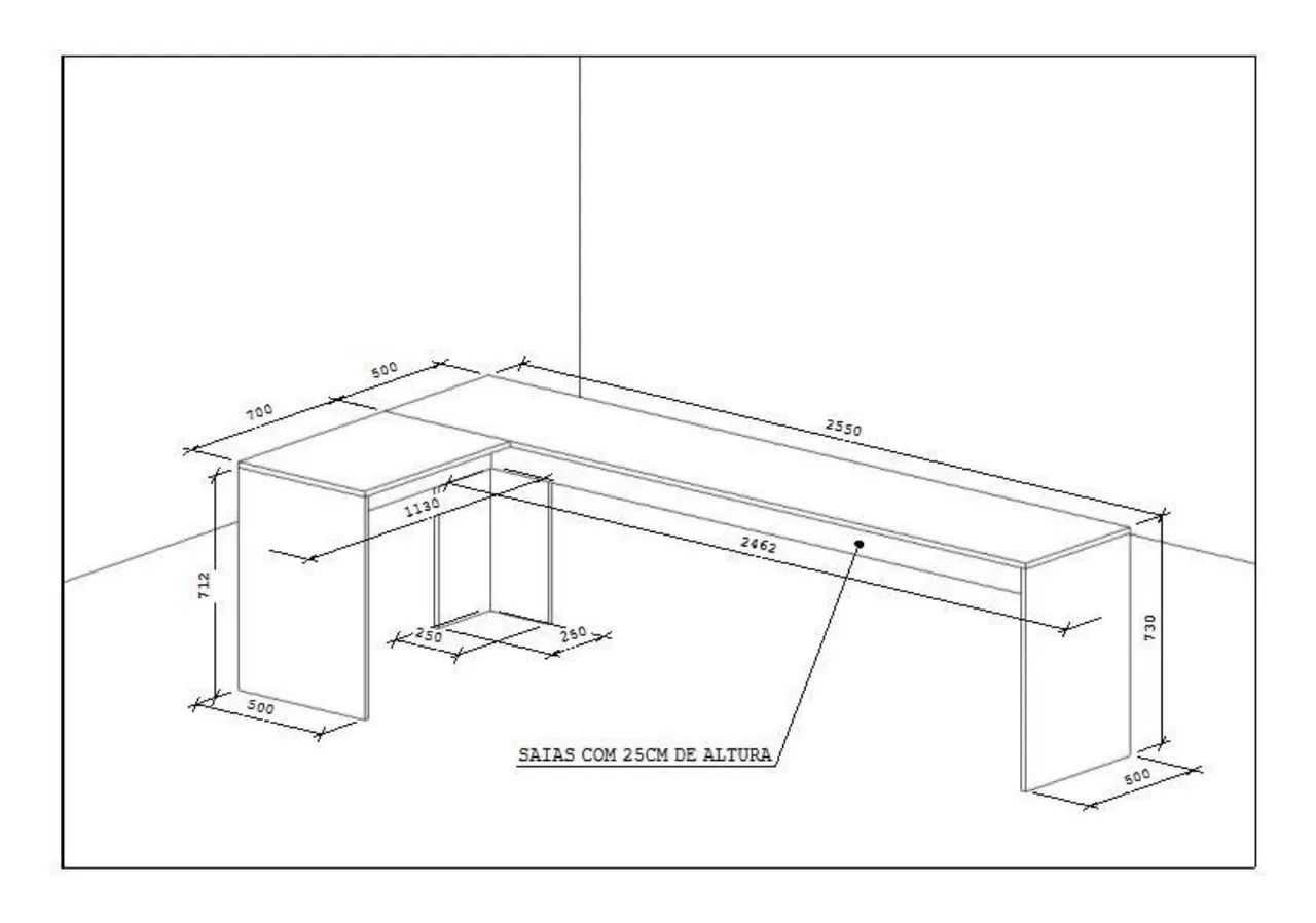Mesa de escritório - Foto 3
