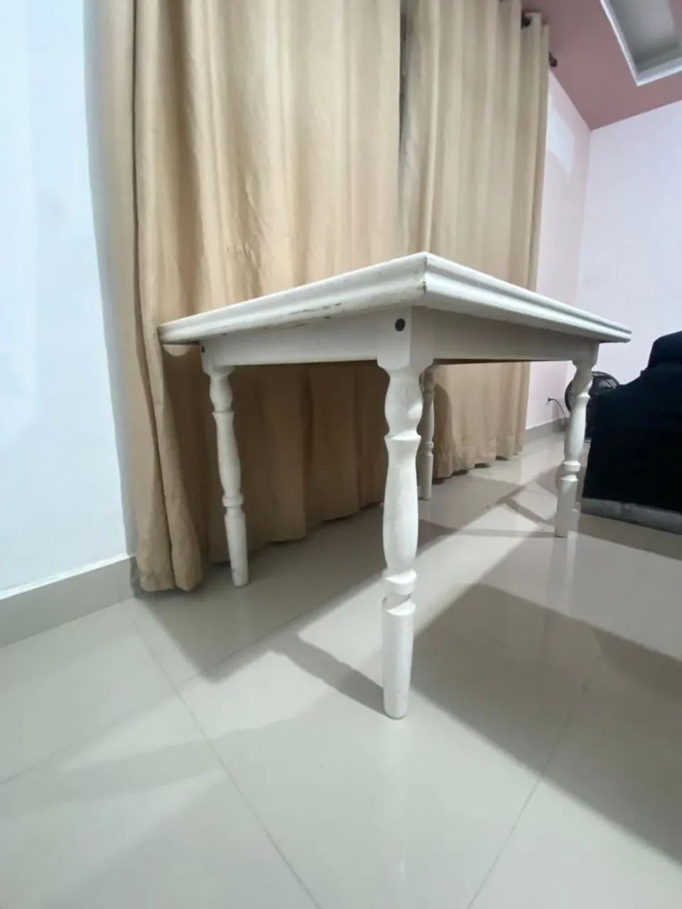 Mesa de jantar madeira maciça branca - Foto 2