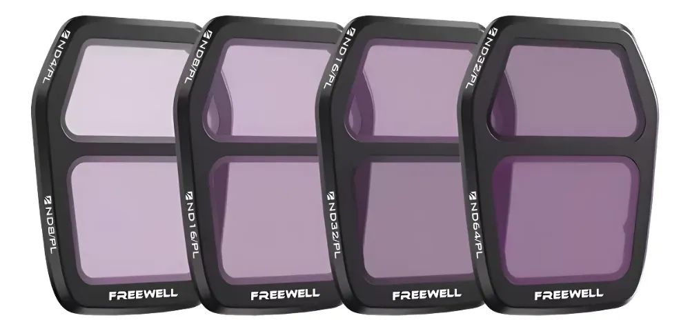 Freewell Filtros Kit ND/PL 8/4 16/8 32/16 64/32 para DJI Air 3s