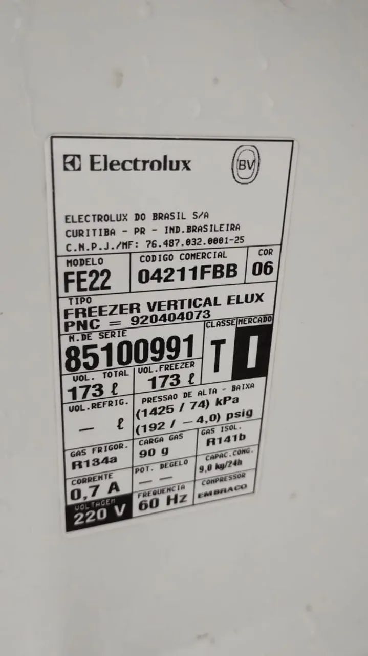 Freezer Vertical Electrolux  - Foto 2