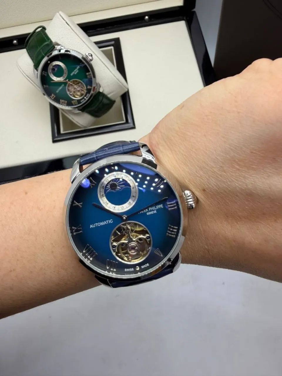 RELÓGIO AUTOMÁTICO ESTILO PATEK PHILIPPE - Foto 4