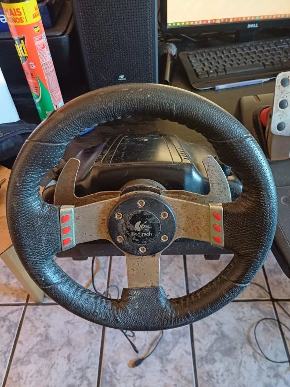 Volante Logitech G27 Usado - Foto 4