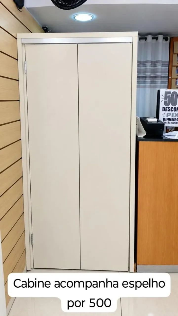 Provador de roupa (para loja) com espelho - Foto 2