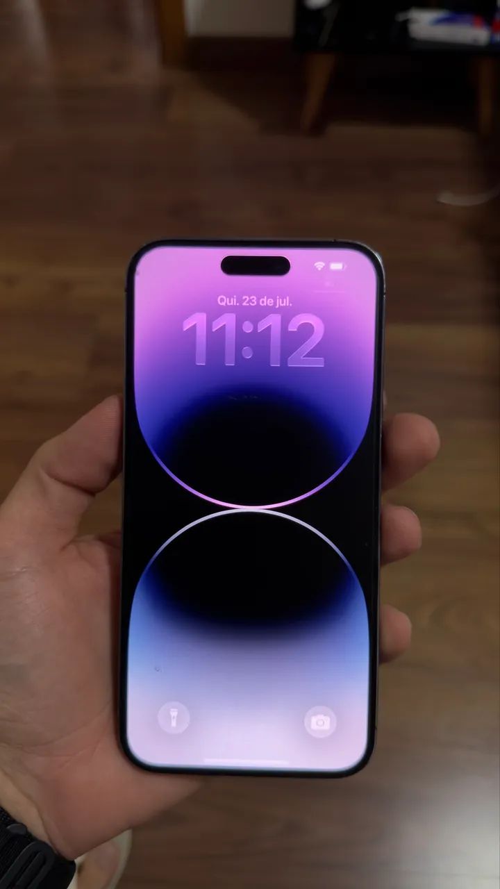 iPhone 14 PRO MAX Roxo - 100% bateria