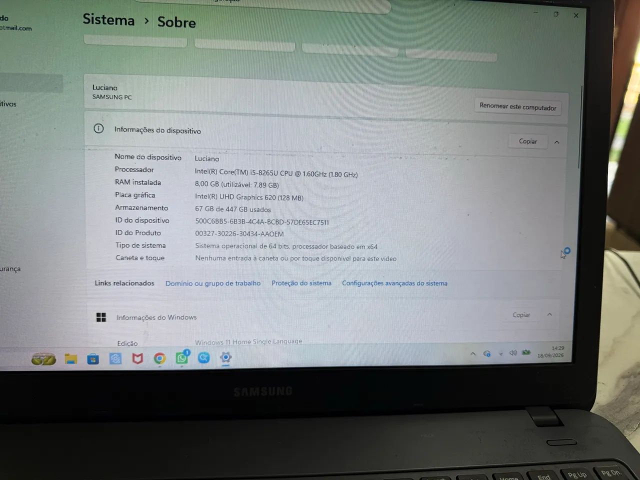 Notebook Samsung  - Foto 4