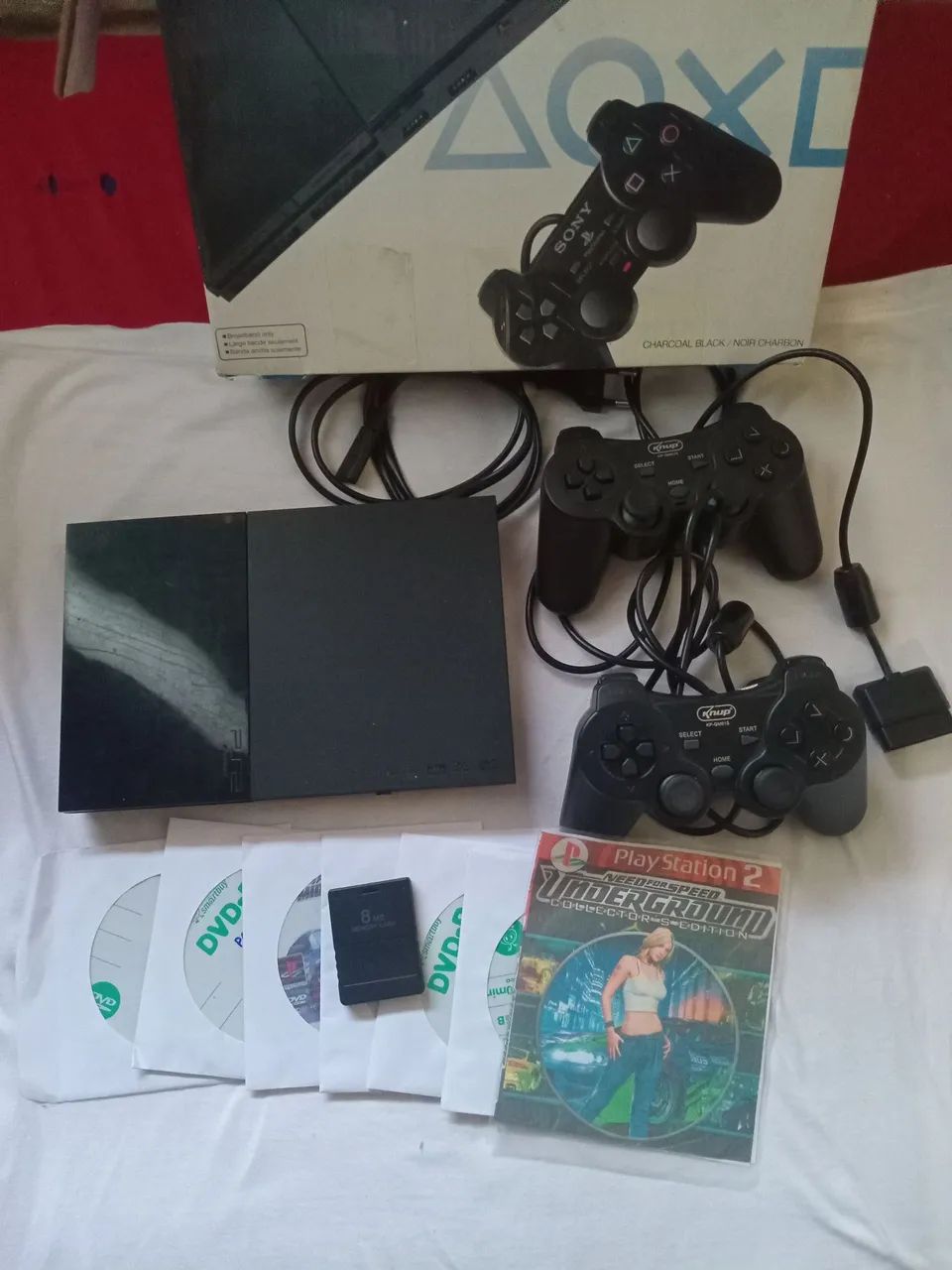 Playstation 2 com 2 controles  - Foto 3
